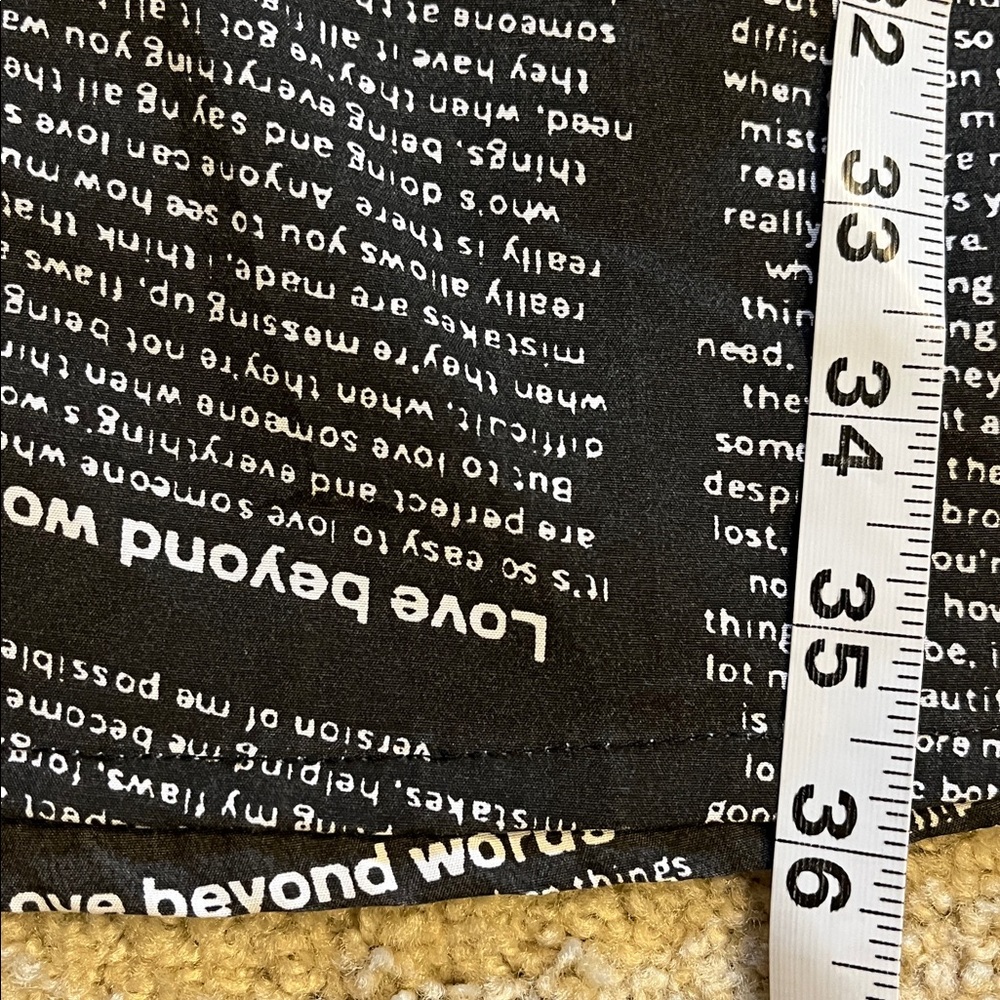 Spoon Love Beyond Words Novel Text Print Button Front Shirt Dress 1X - Picture 7 of 7